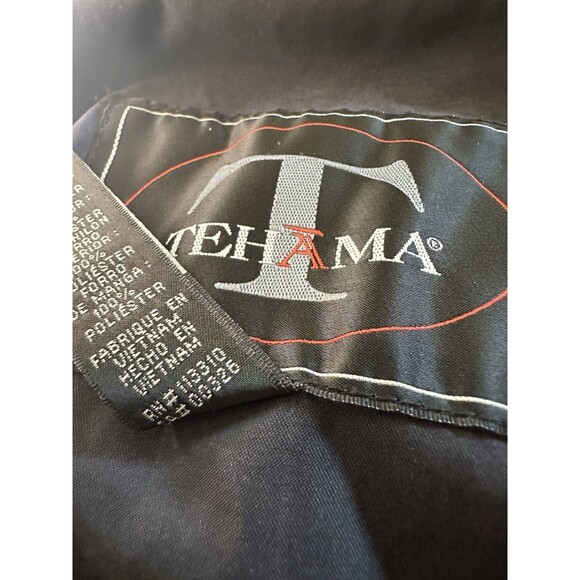 Vtg Tehama Bomber Men's Faux Suede Jacket Beige Size XL Lined Lightweight - Picture 4 of 4